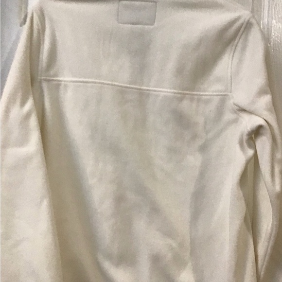 Lands' End Men's Zip Up Cream Sweater - Picture 8 of 8